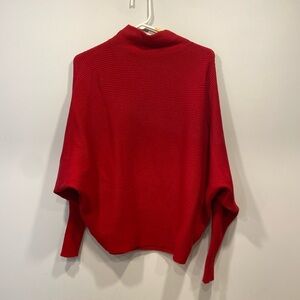 Philosophy red mock neck sweater